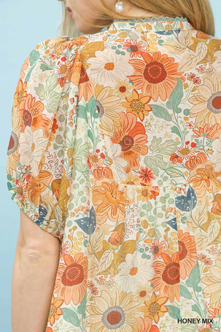 Honey Floral Blouse