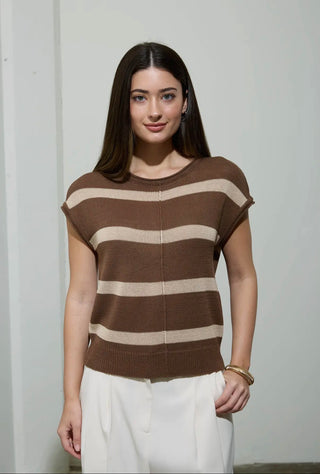 Tan & Brown Sweater