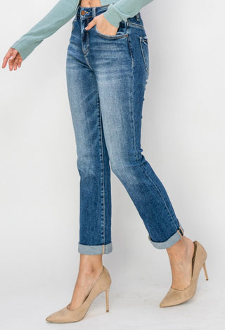 Bailey High Rise Straight Denim