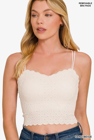 Sand Lace Bra Top