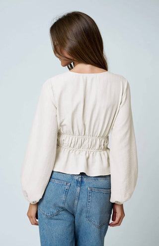 Ladder Lace Trim Blouse