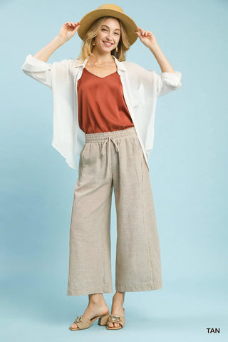 Driftwood Stripe Linen Pant