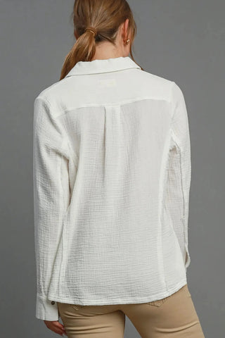 White Gauze Top