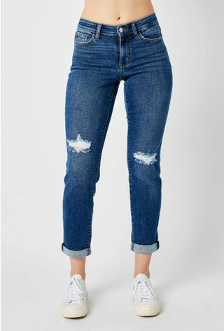 Mid Rise Slim Denim