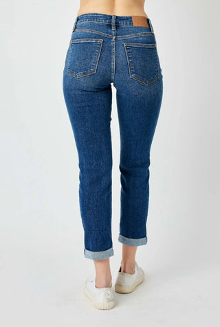 Mid Rise Slim Denim