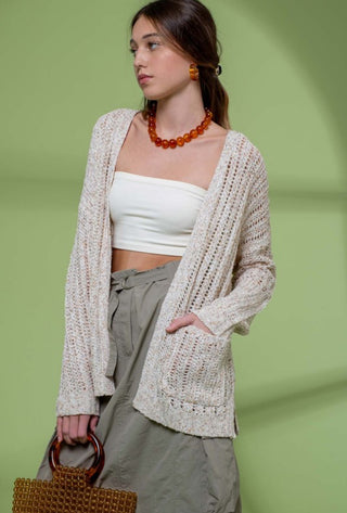 Natural Crochet Cardi