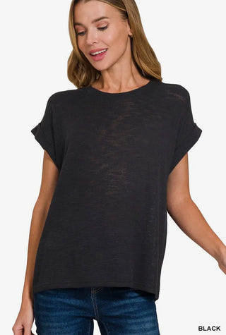 Black Easy Living Top
