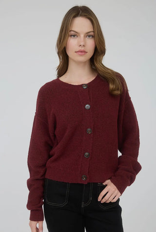 Cranberry Cozy Cardigan