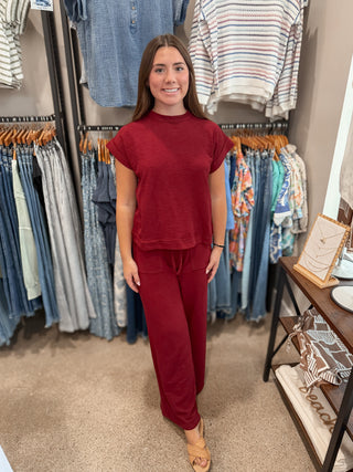 Berry Soft Knit Pant