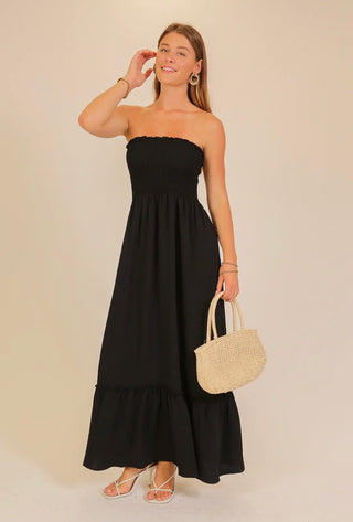 Black Strapless Dress