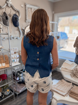 Sealife Linen Skort