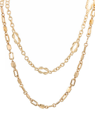 Square & Clip Chain Necklace