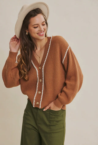 Camel Stitch Cardigan