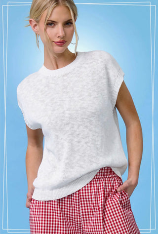White Crewneck Sweater