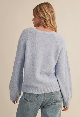 Floral Stitch Sweater