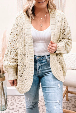 Curvy Cream Cardigan