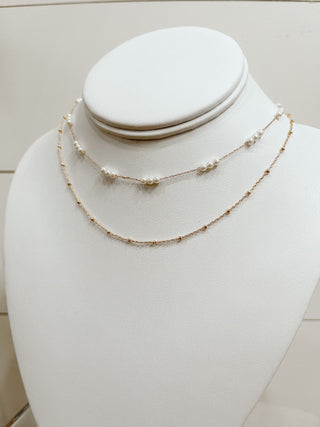 Pearl Gold Layer Necklace