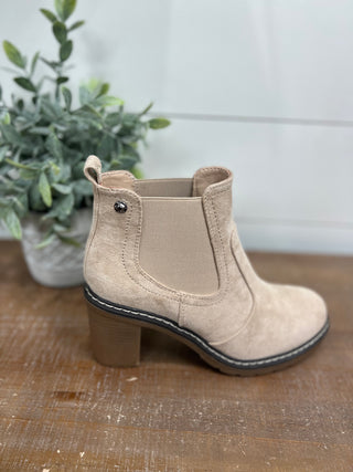 Sand Suede Bootie